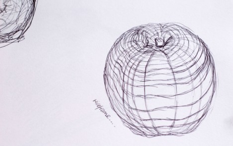 wireframe apple
